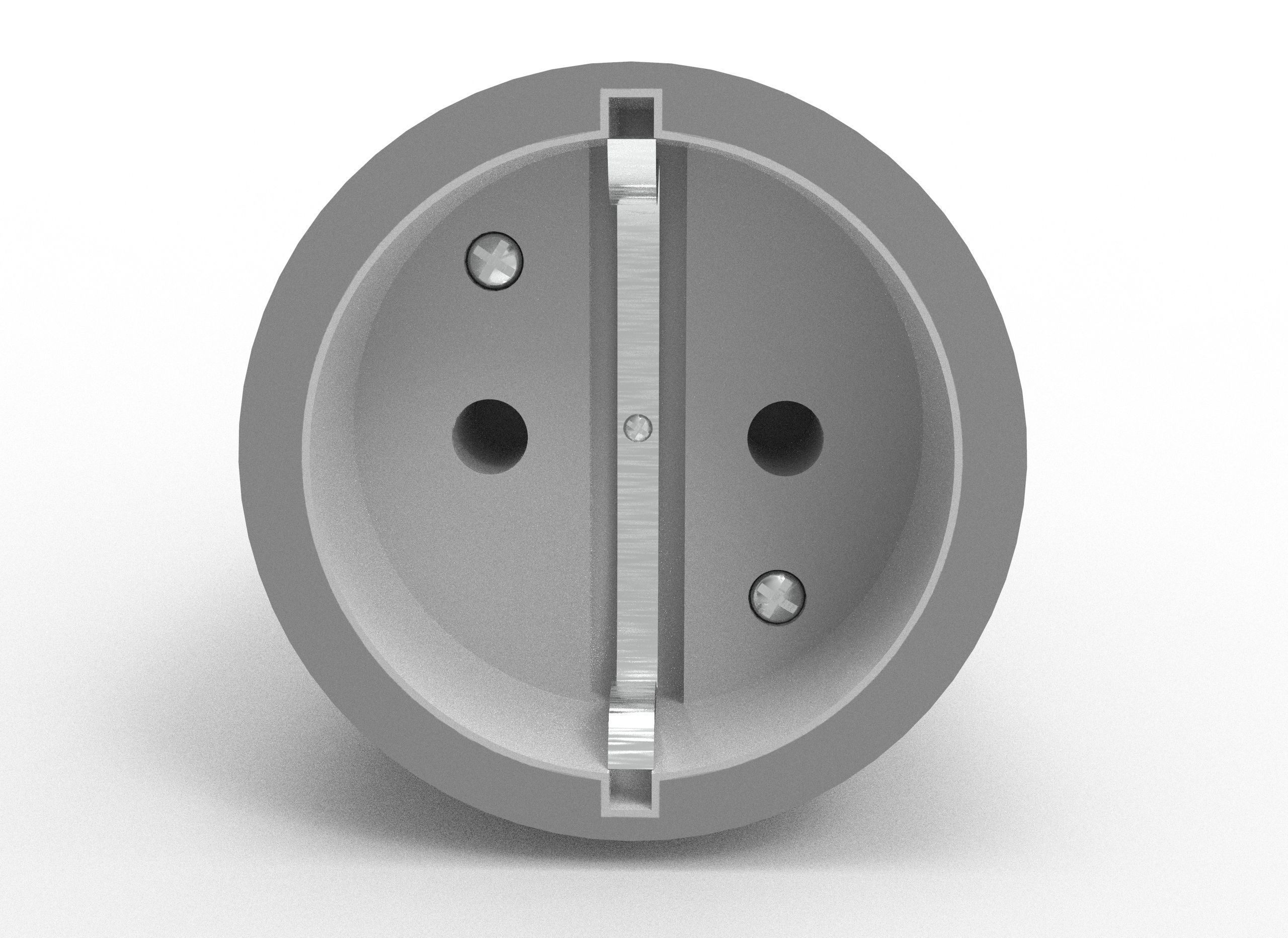 industrial plug and socket 3D model_5