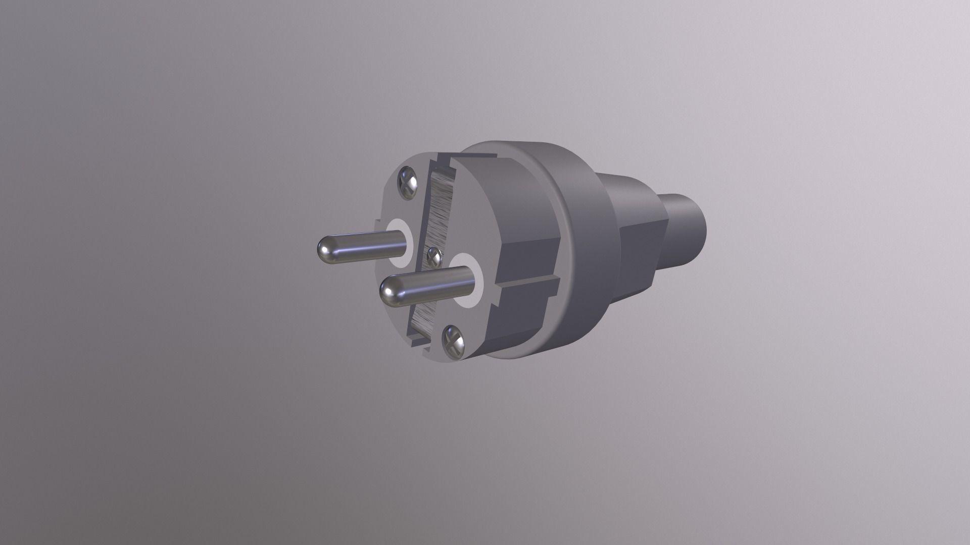 industrial plug and socket 3D model_13