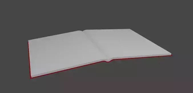 Simple low-poly book Free low-poly 3D model