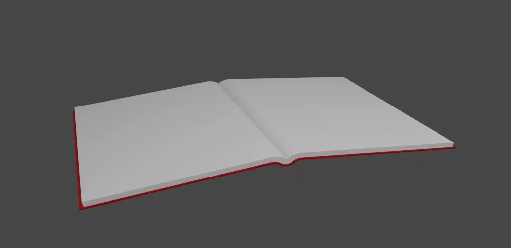 Simple low-poly book Free low-poly 3D model_0
