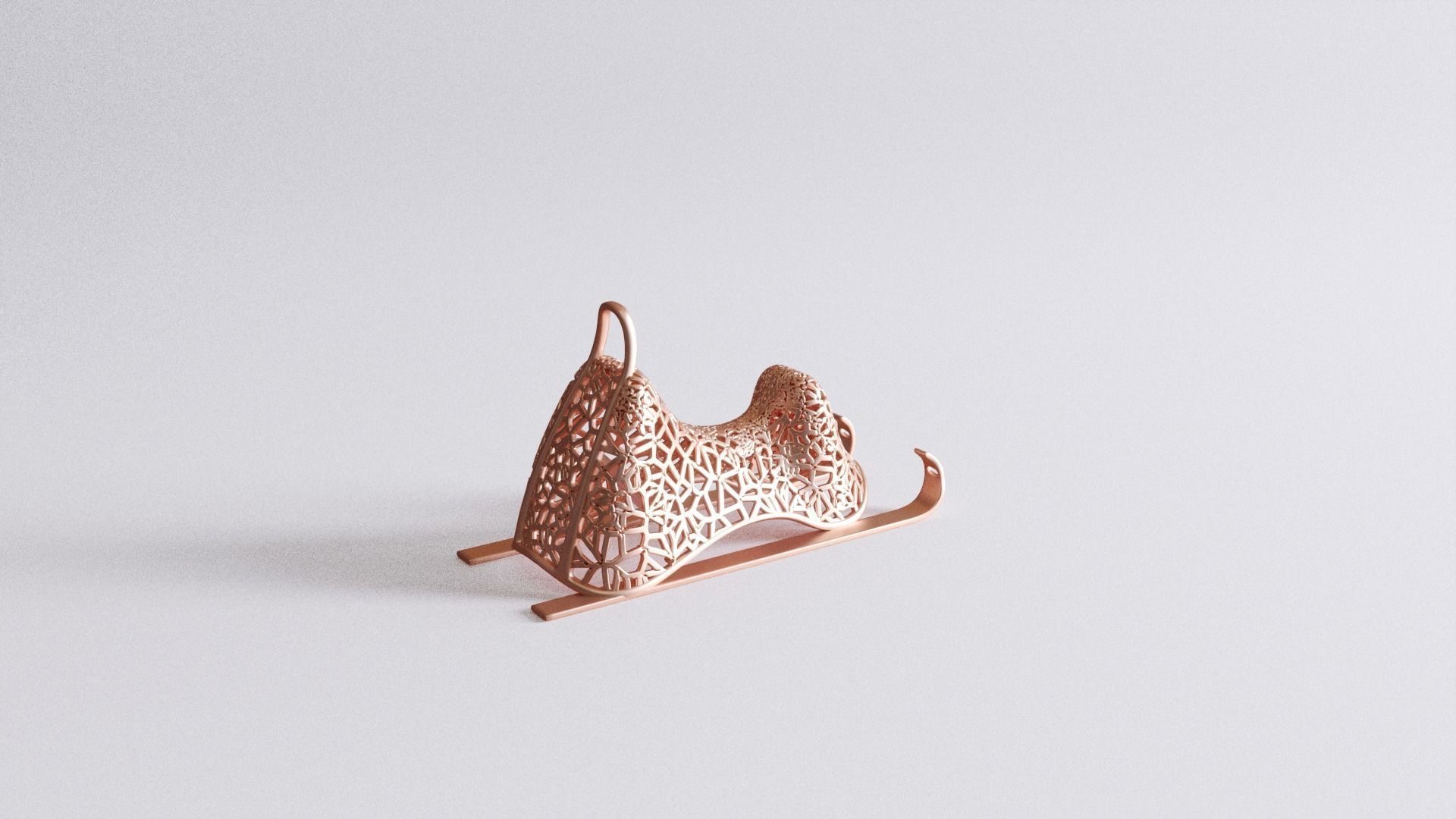 Christmas Sleigh Home Decoration jewelry 3D print model