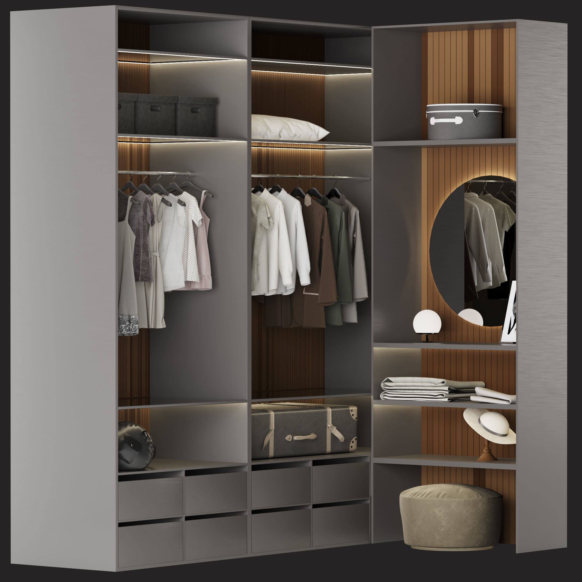 Wardrobe No 04 3D model_2