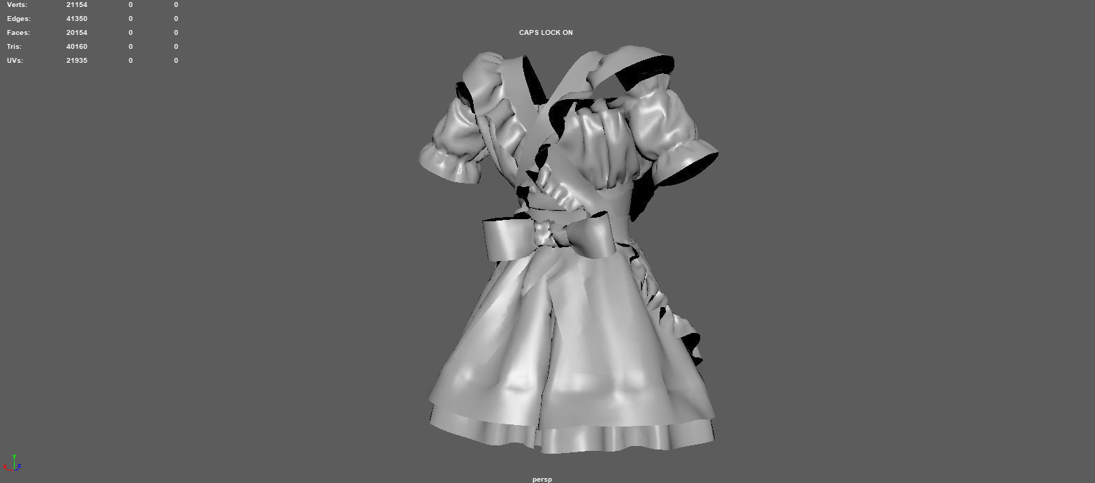 SERVANT WOMAN SUIT 3D model_11
