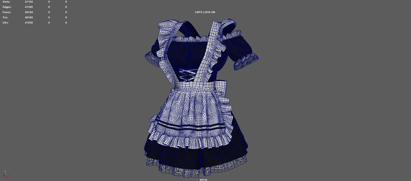 SERVANT WOMAN SUIT 3D model_9