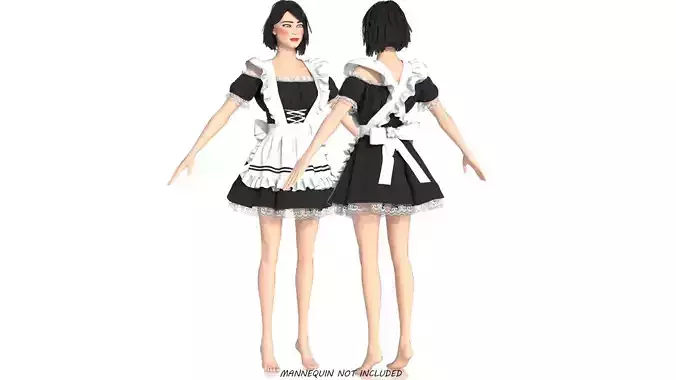SERVANT WOMAN SUIT 3D model