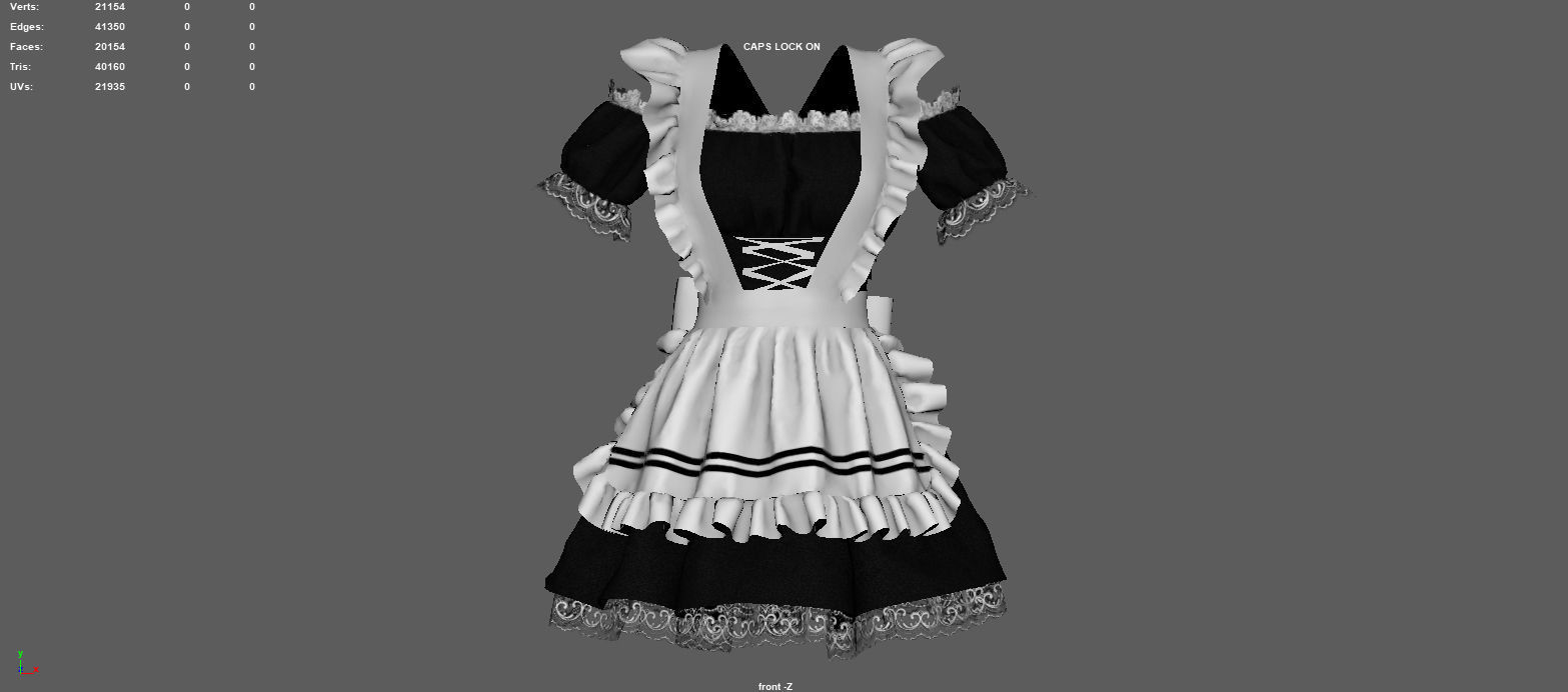 SERVANT WOMAN SUIT 3D model_6