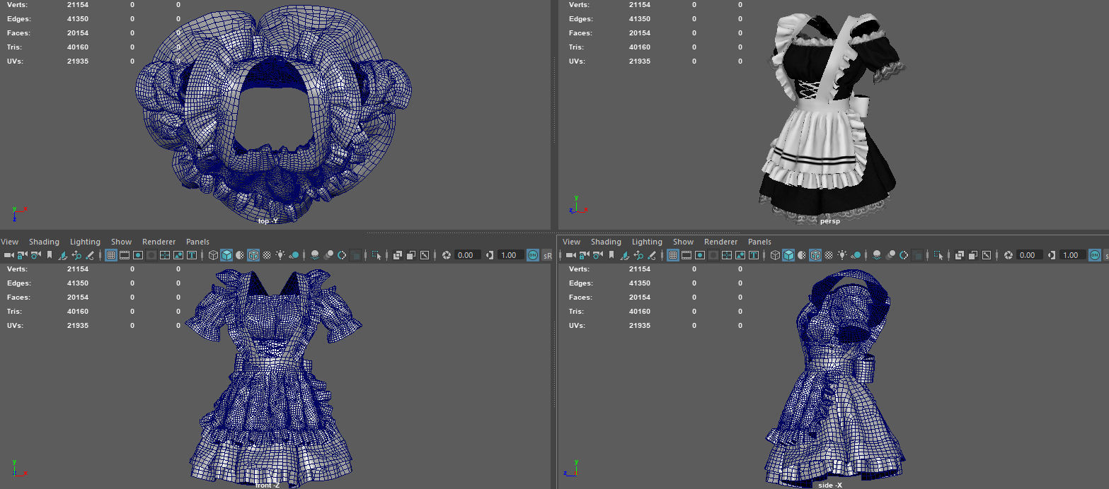 SERVANT WOMAN SUIT 3D model_15
