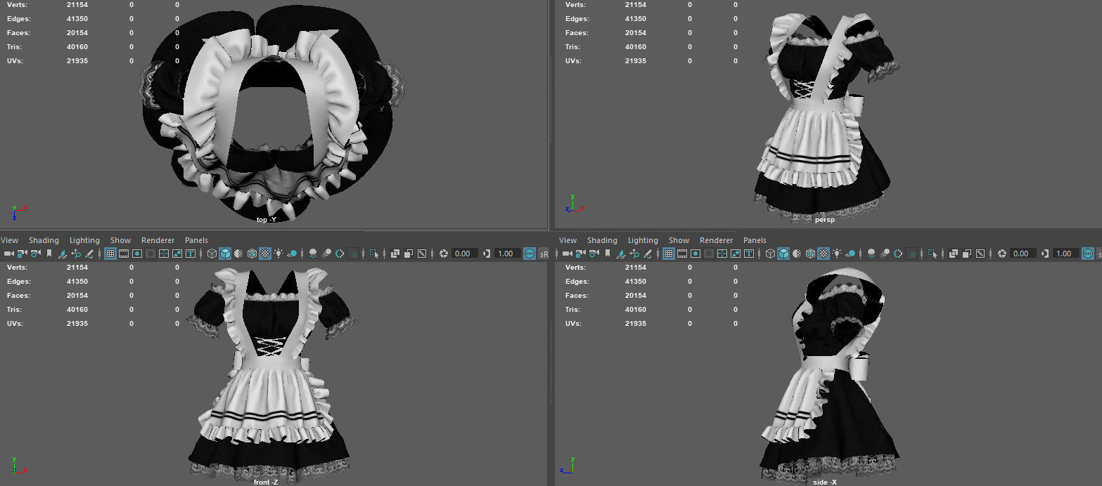 SERVANT WOMAN SUIT 3D model_13