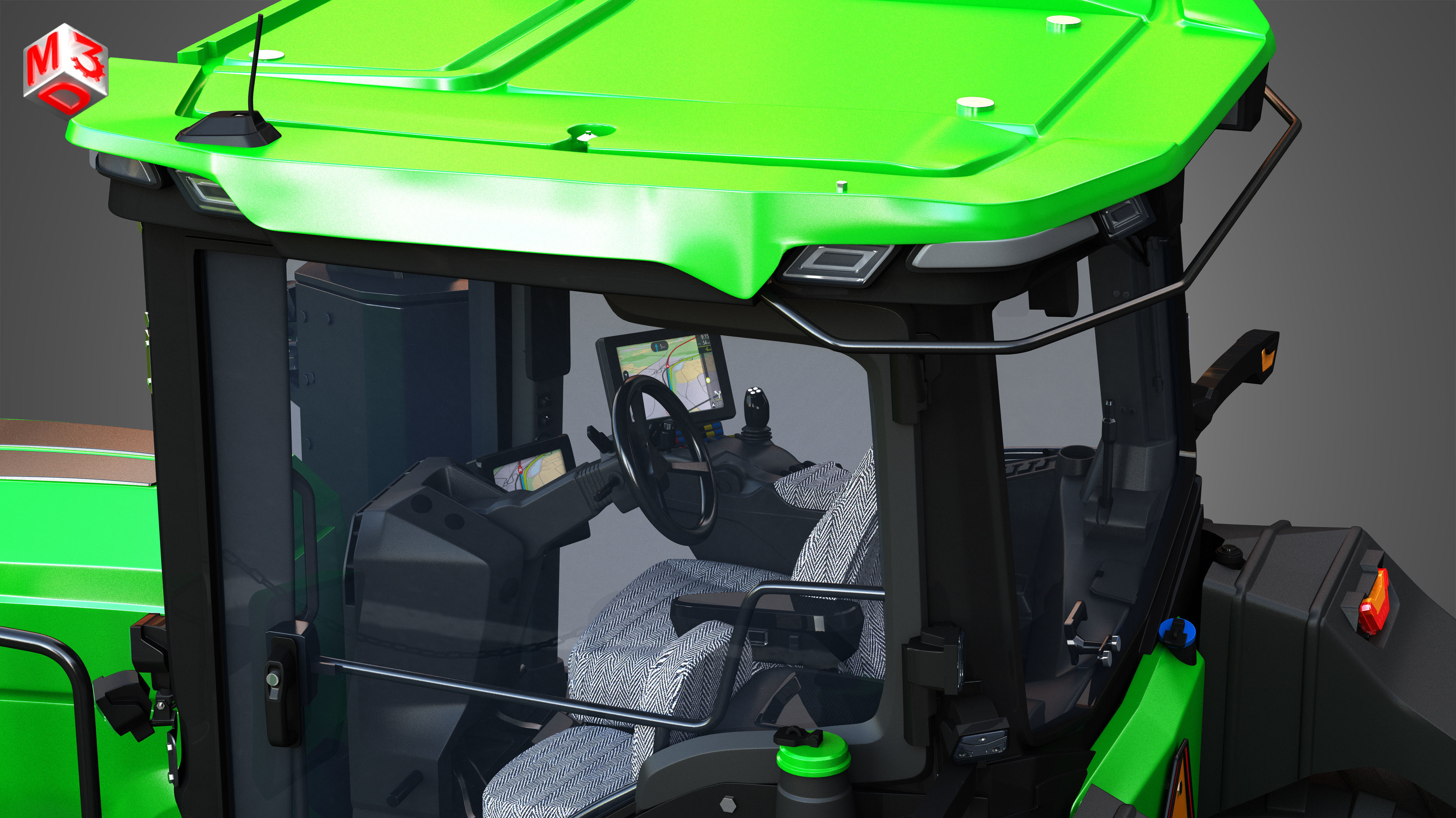 JD - 8RT Series Tractor 3D model_11