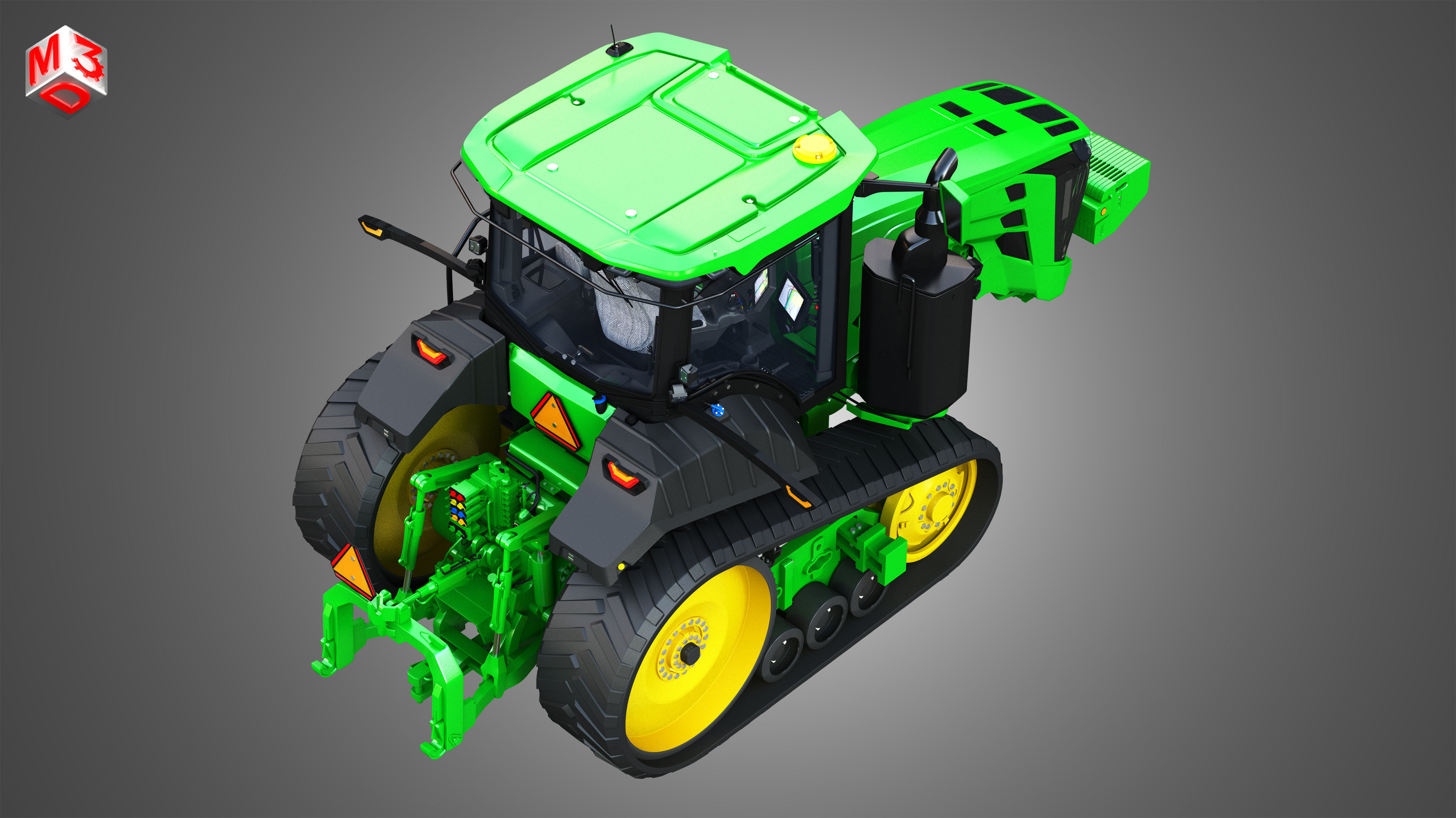 JD - 8RT Series Tractor 3D model_8
