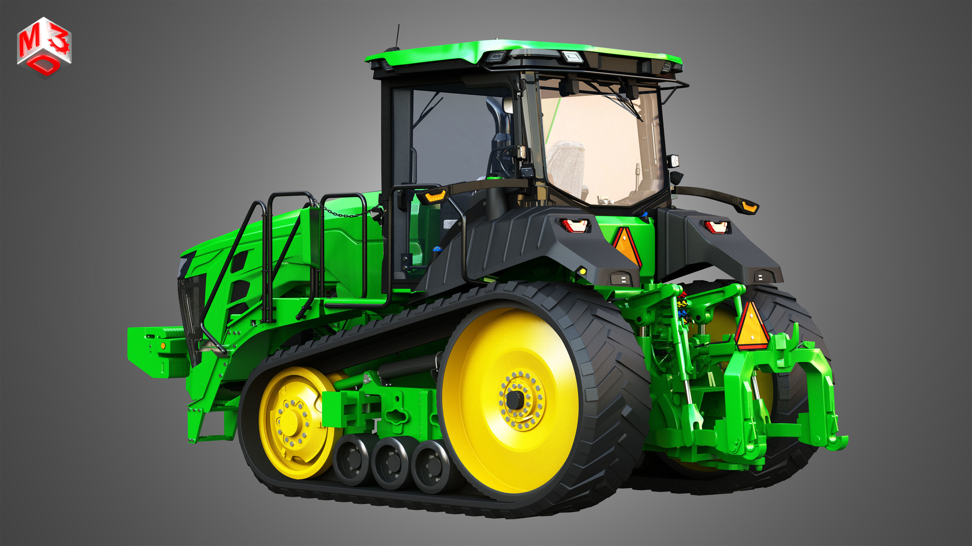 JD - 8RT Series Tractor 3D model_4