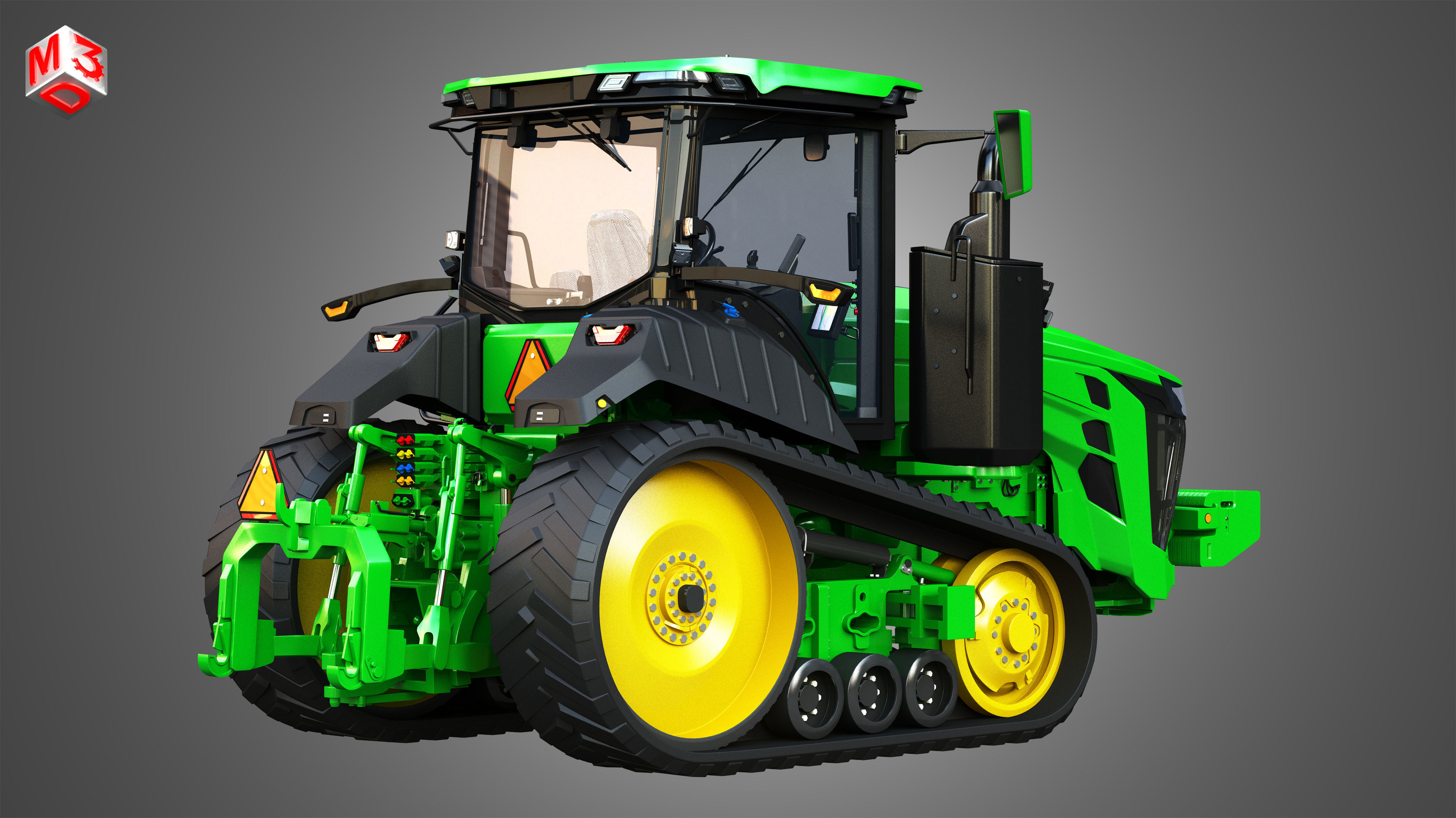 JD - 8RT Series Tractor 3D model_2