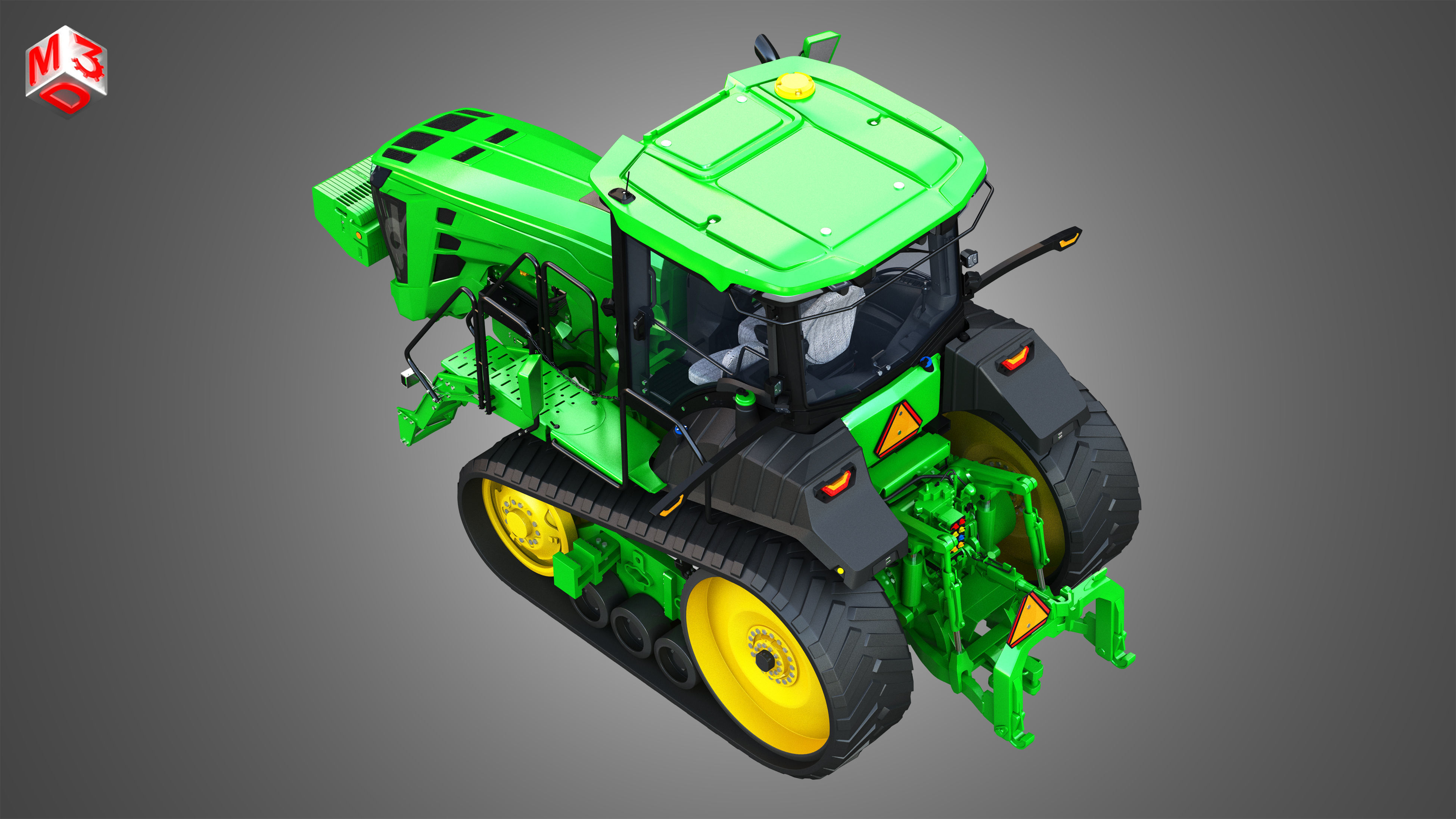 JD - 8RT Series Tractor 3D model_10