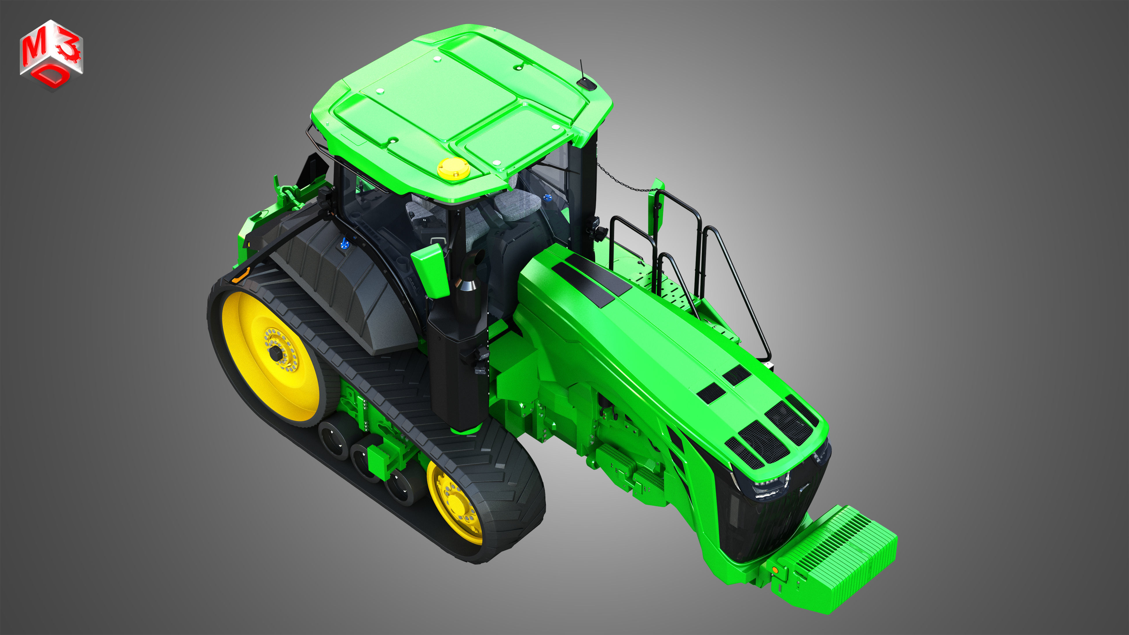 JD - 8RT Series Tractor 3D model_9