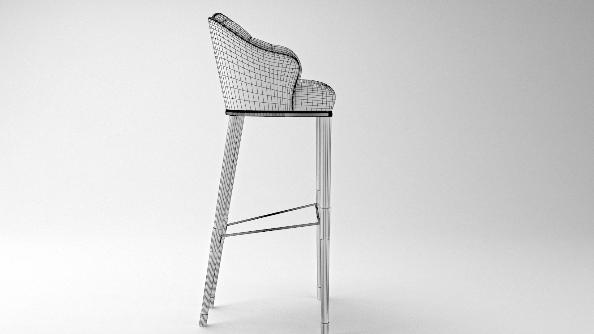 BAR CHAIR 3D model_3