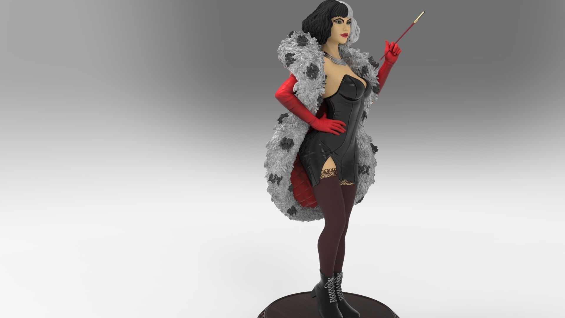Cruella de Vil 3D print model_1