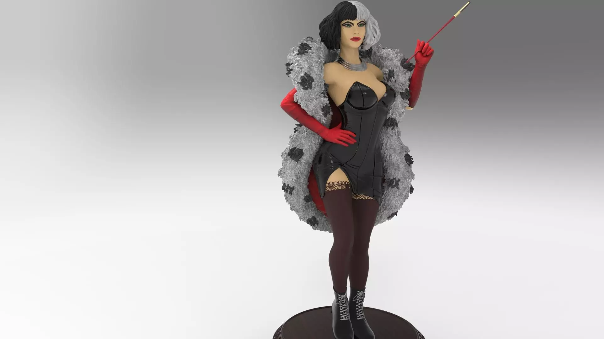 Cruella de Vil 3D print model_0