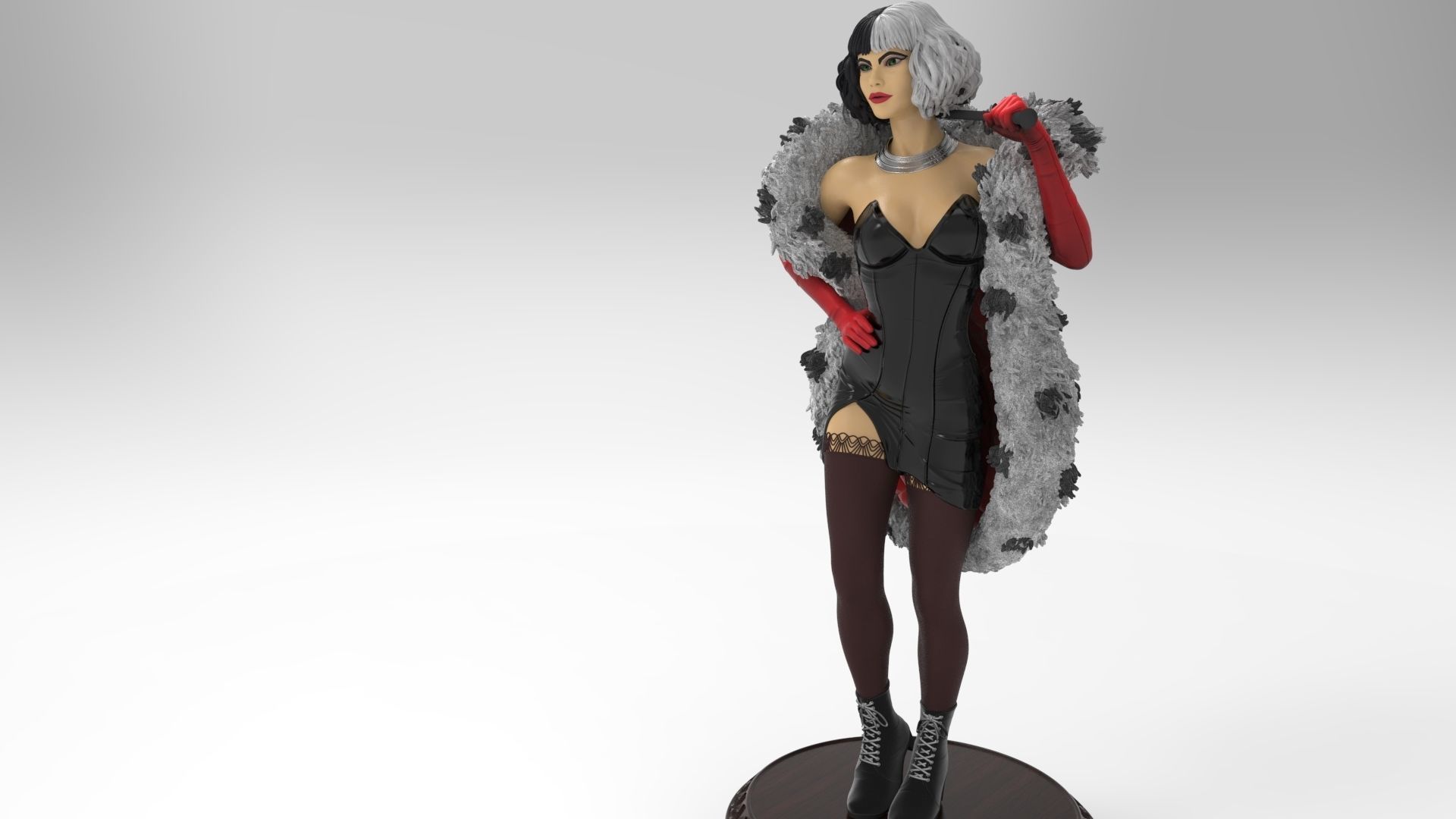 Cruella de Vil 3D print model_2