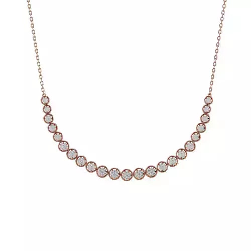 High Jewelry Diamond Necklace Earrings Set stl jcd render