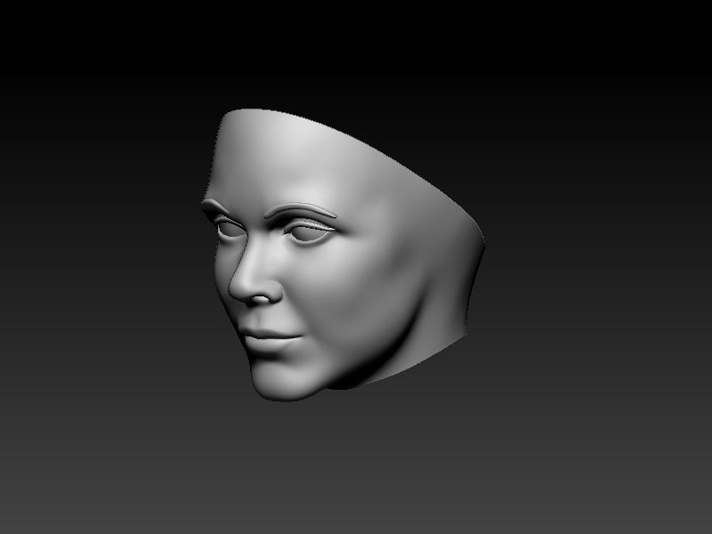 Leia Organa Bust 3D print model_6