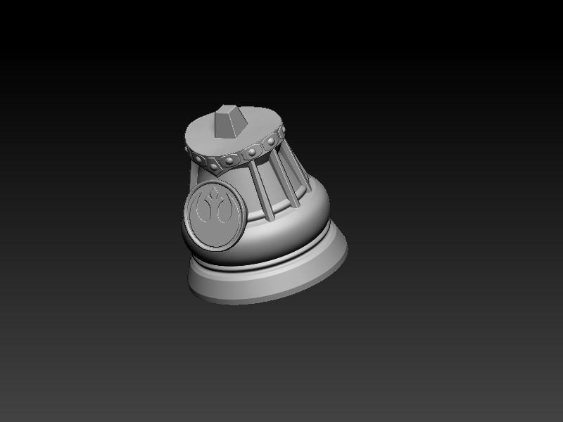 Leia Organa Bust 3D print model_2