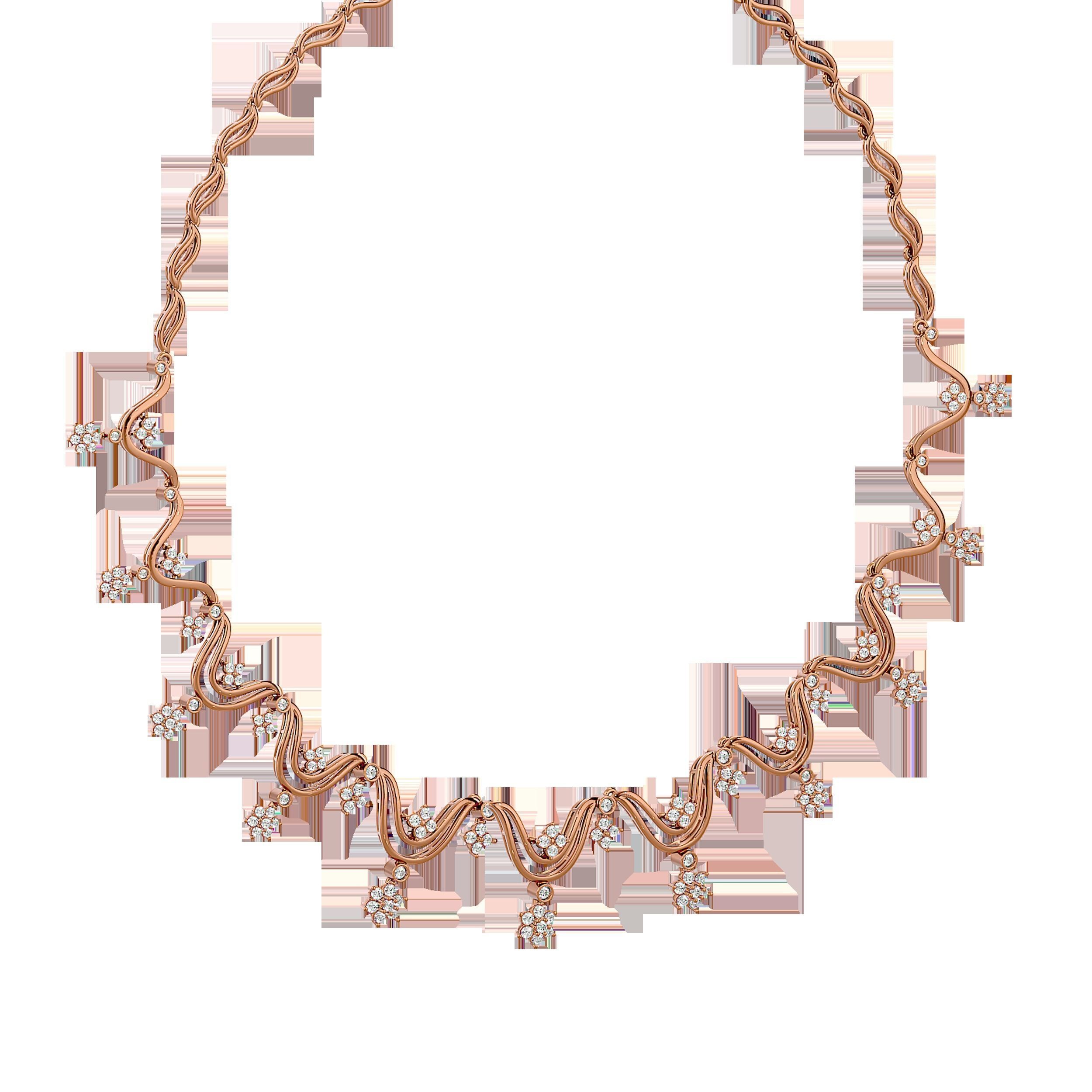 High Jewelry Diamond Necklace Earrings Set stl jcd render 3D print model_28