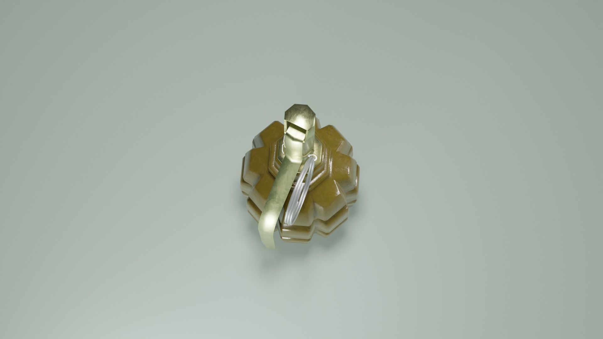Grenade F1 Low-poly 3D model_5