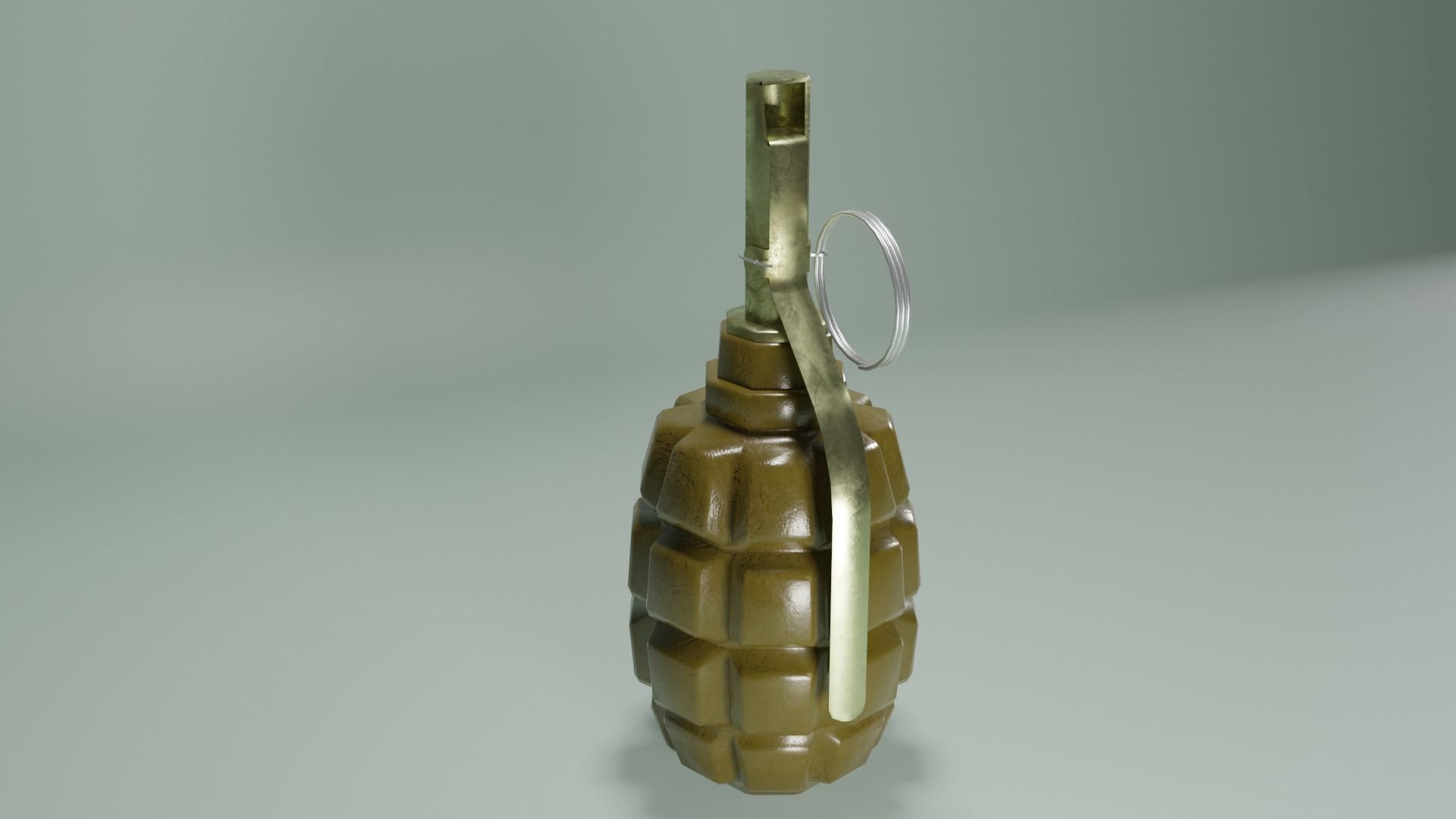 Grenade F1 Low-poly 3D model_4