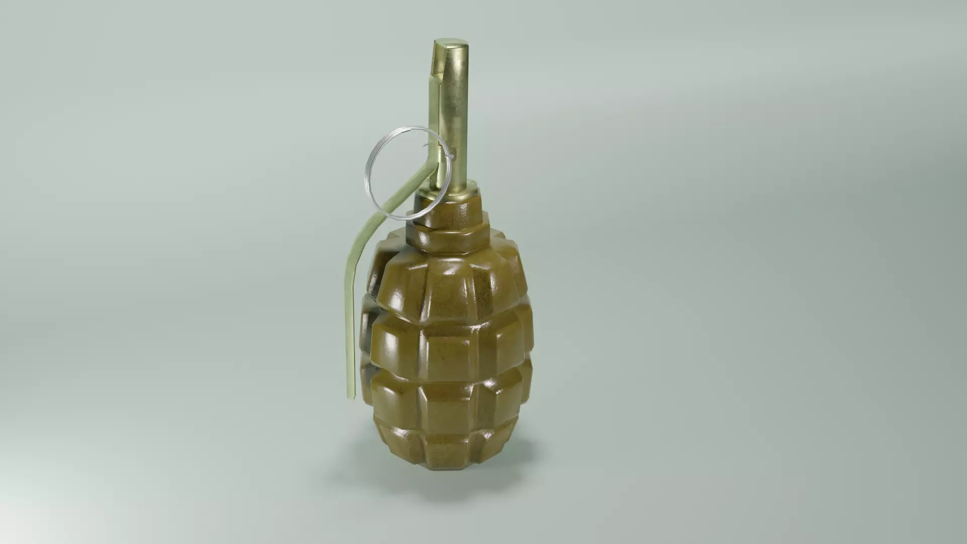 Grenade F1 Low-poly 3D model_0