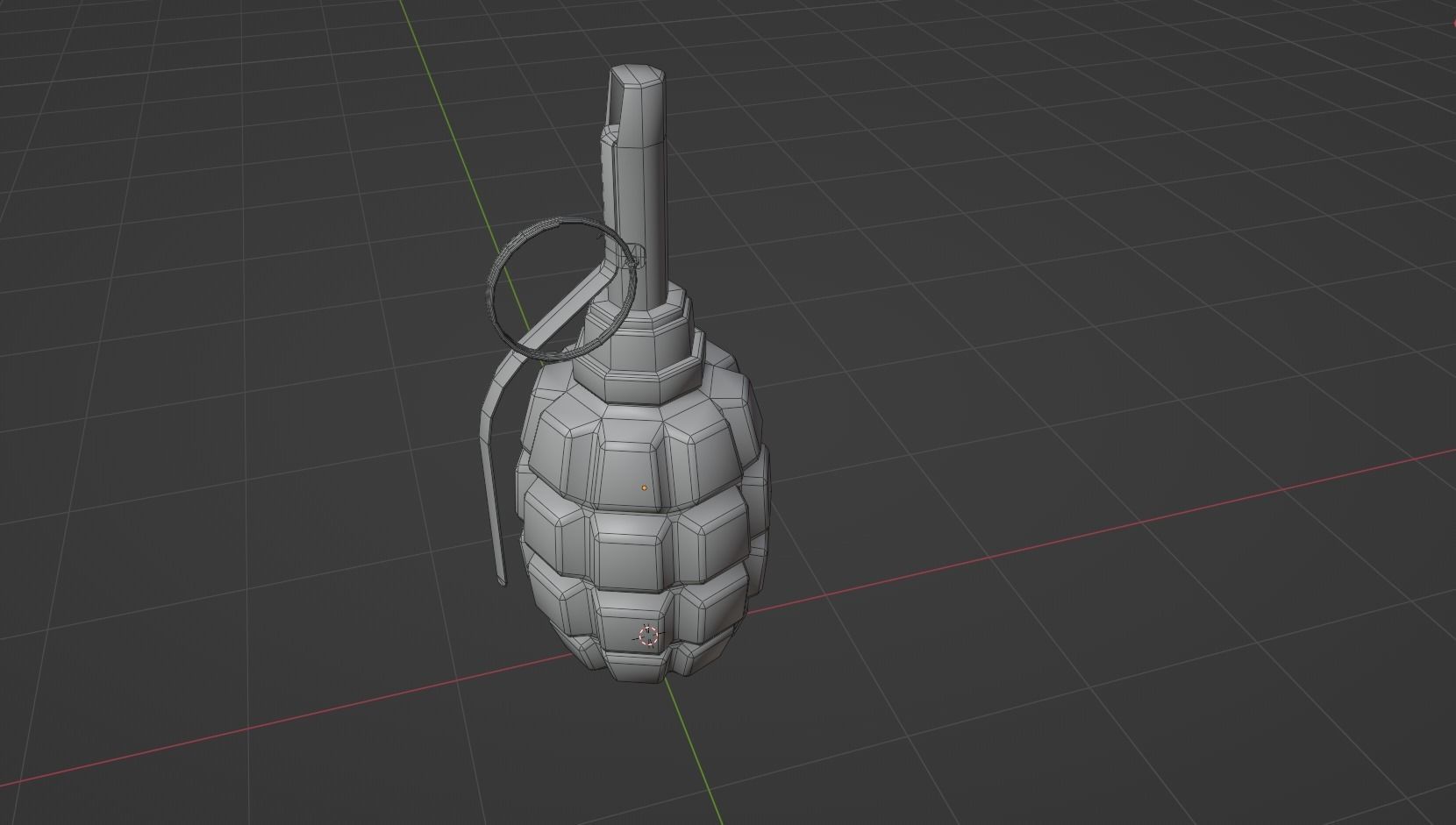 Grenade F1 Low-poly 3D model_7