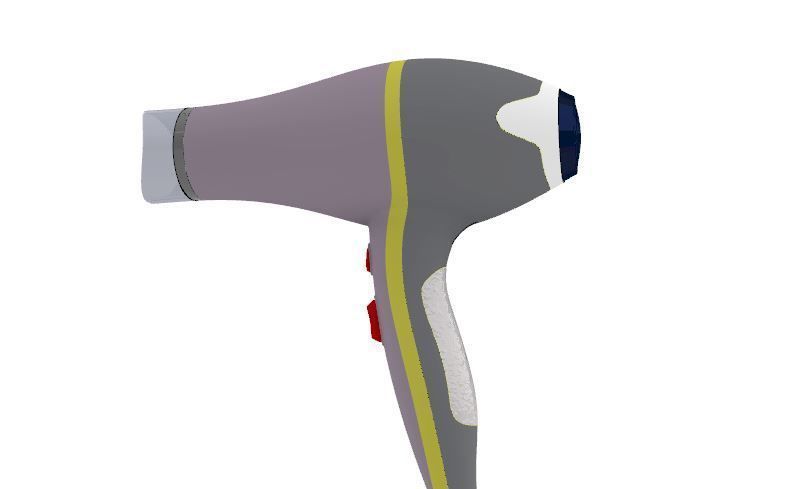 Hair Dryer Model 3D model_5