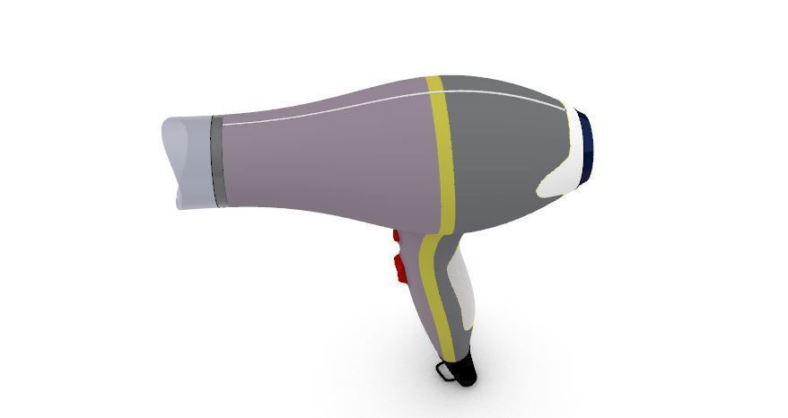 Hair Dryer Model 3D model_4