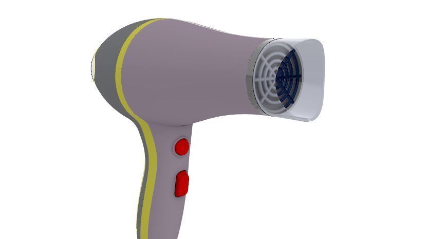 Hair Dryer Model 3D model_7
