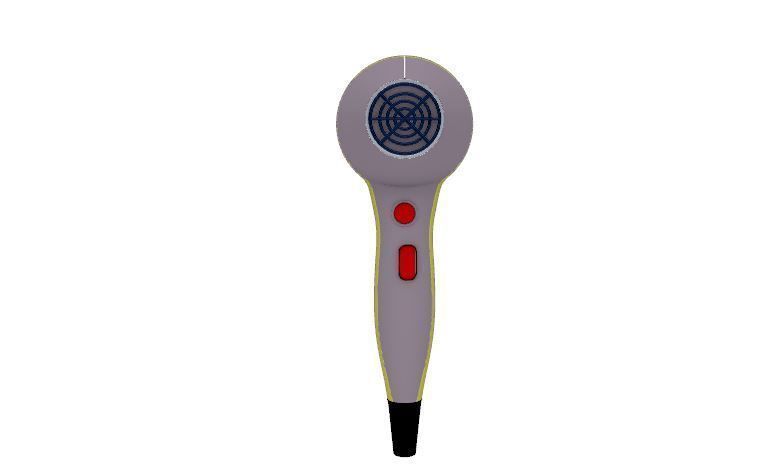 Hair Dryer Model 3D model_2