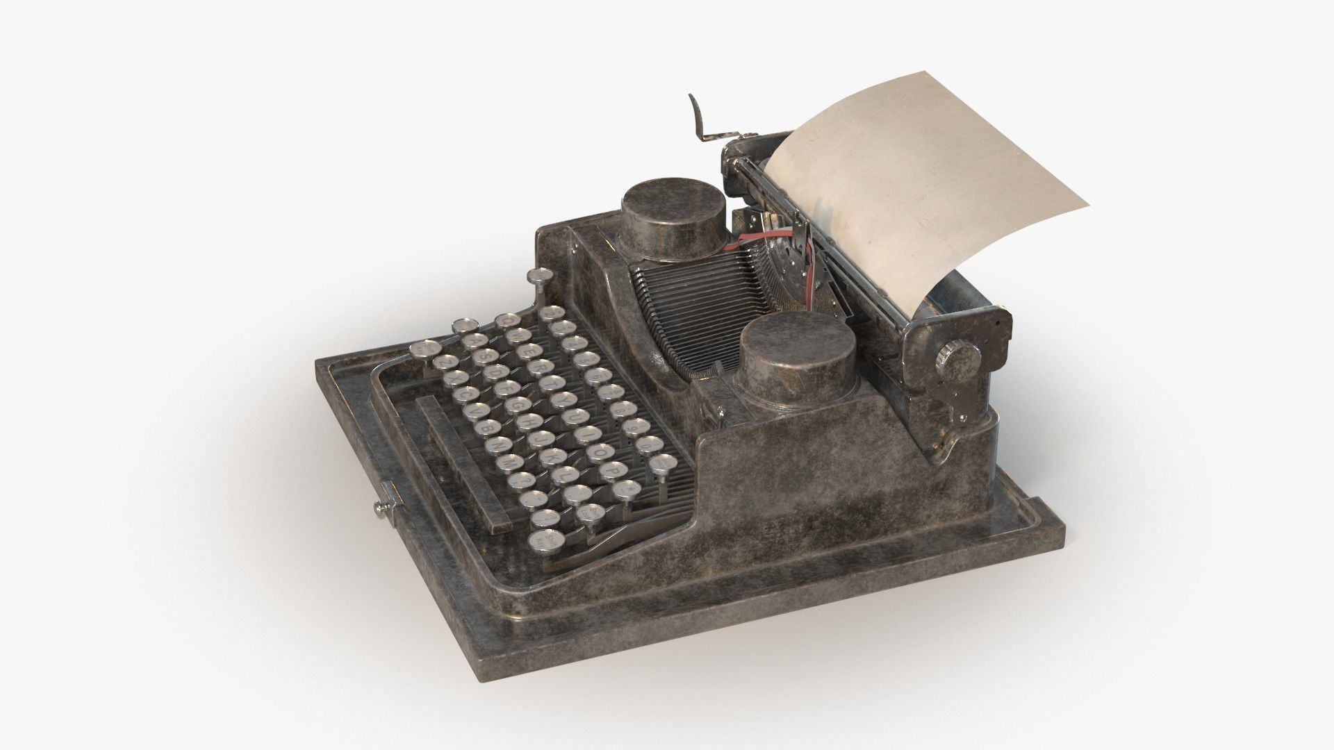 Retro Typewriter 0001 3D model_12