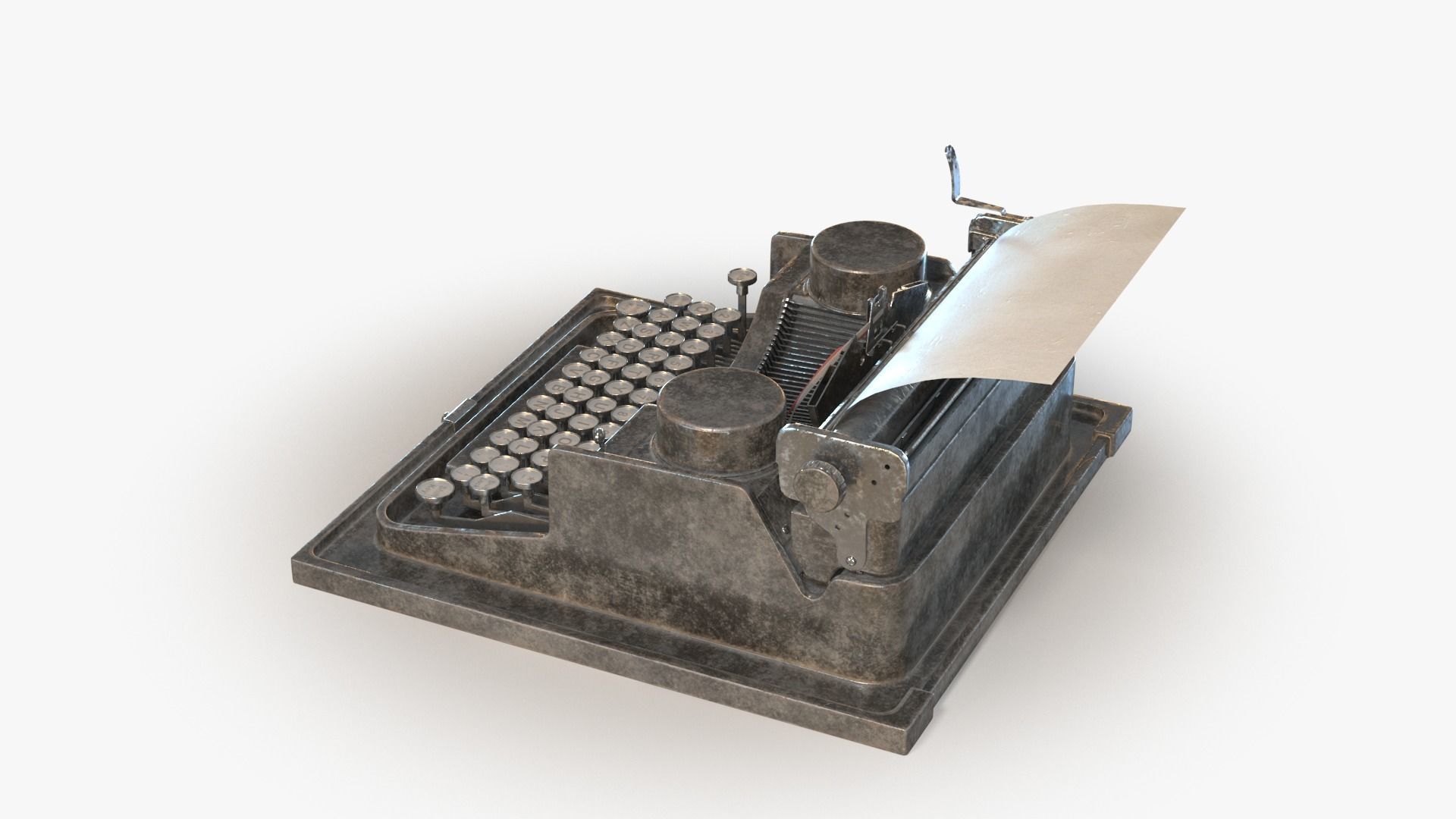 Retro Typewriter 0001 3D model_10