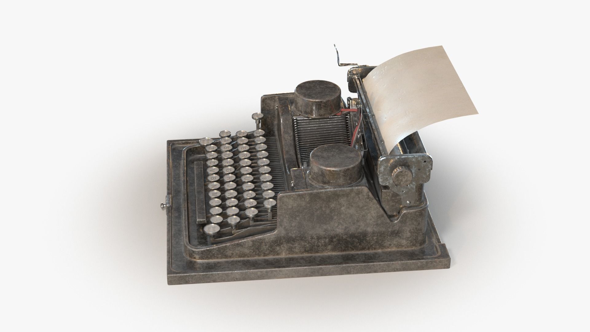 Retro Typewriter 0001 3D model_11