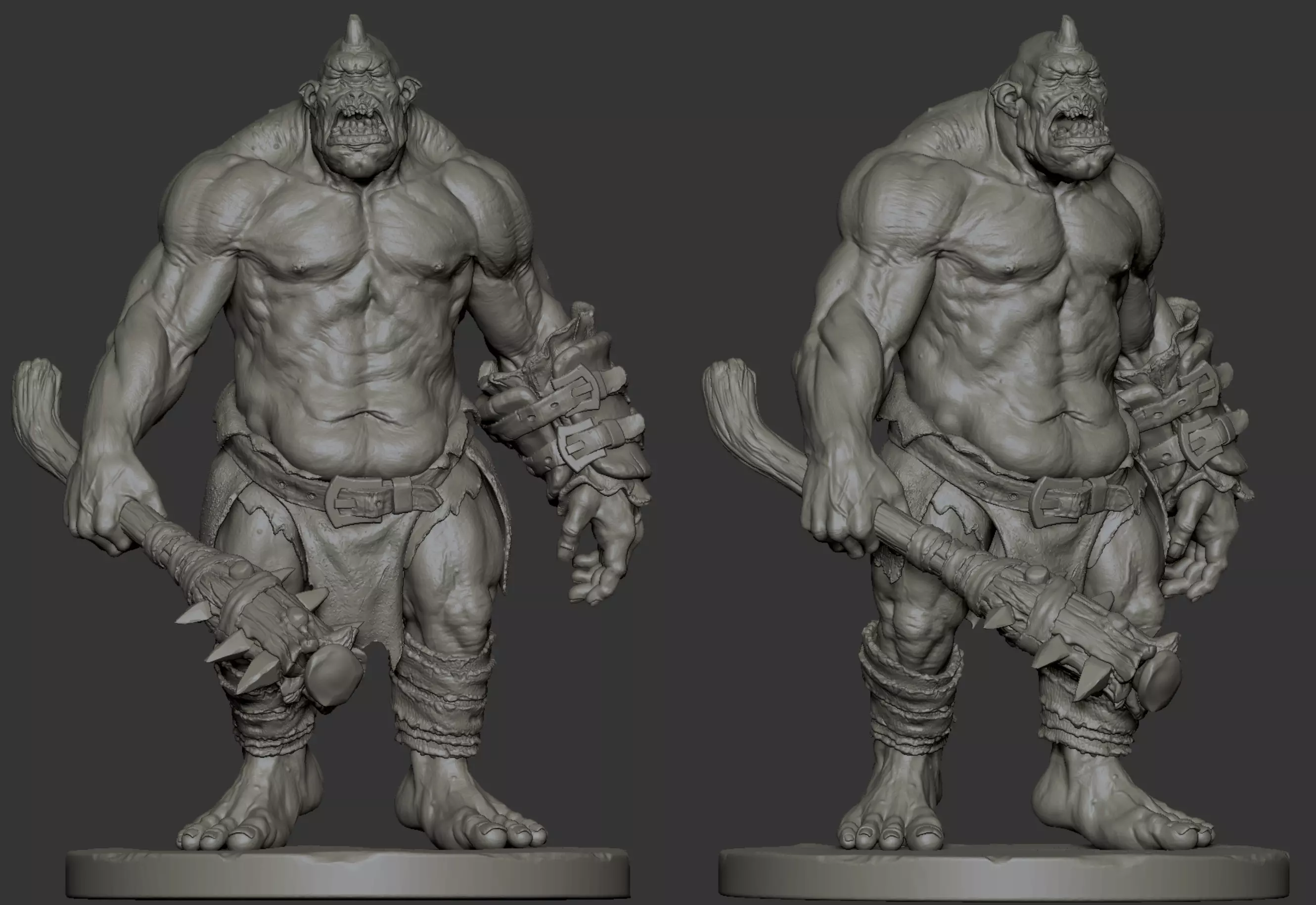 Ogre Highpoly monster 3D model_0