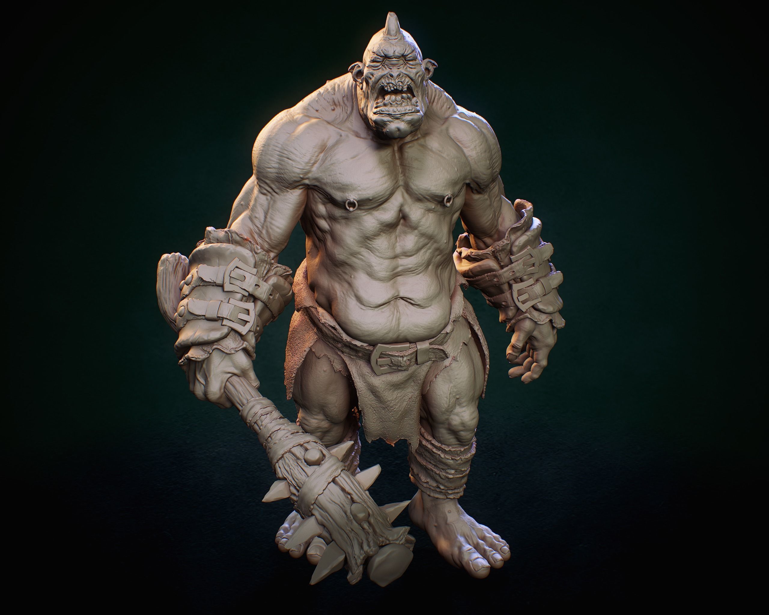 Ogre Highpoly monster 3D model_7