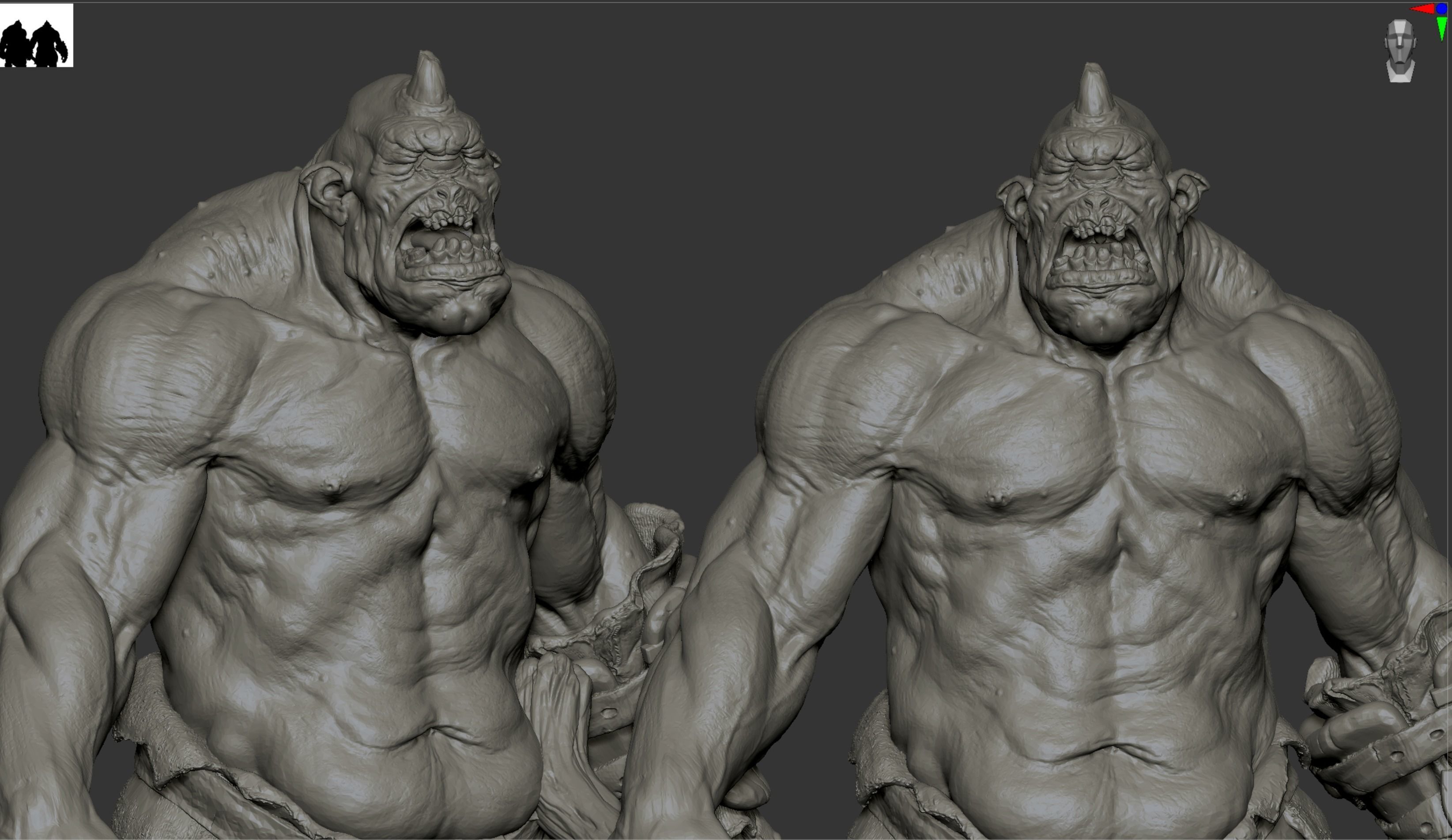Ogre Highpoly monster 3D model_1