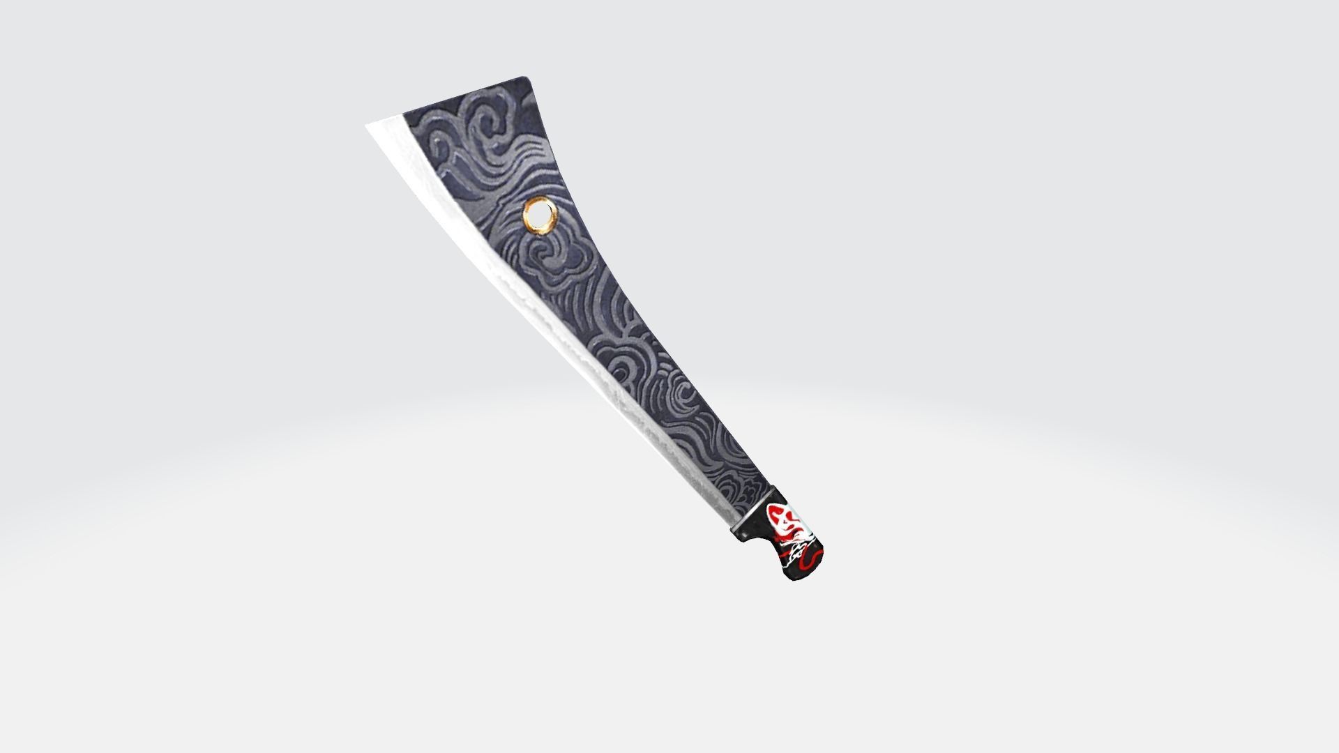 Machete Rifle Game Weapon 18x 3D model_6