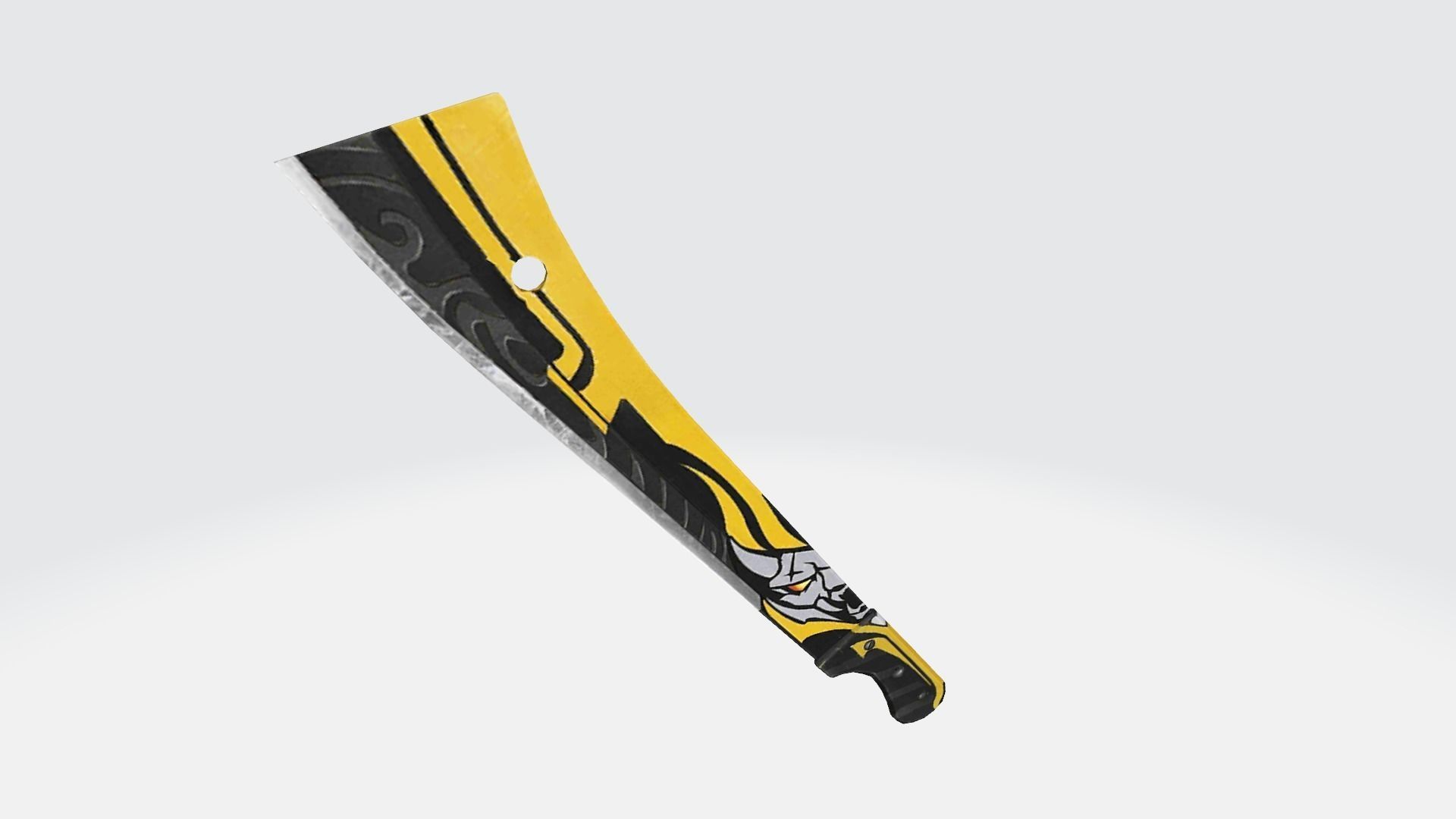 Machete Rifle Game Weapon 18x 3D model_7