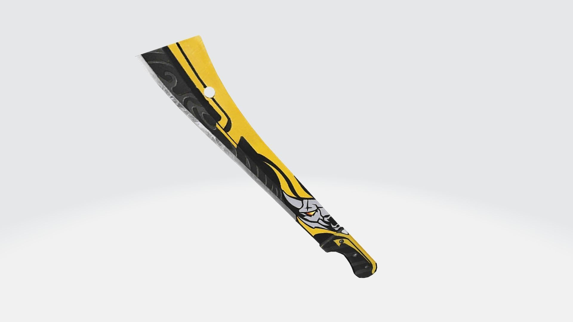 Machete Rifle Game Weapon 18x 3D model_11