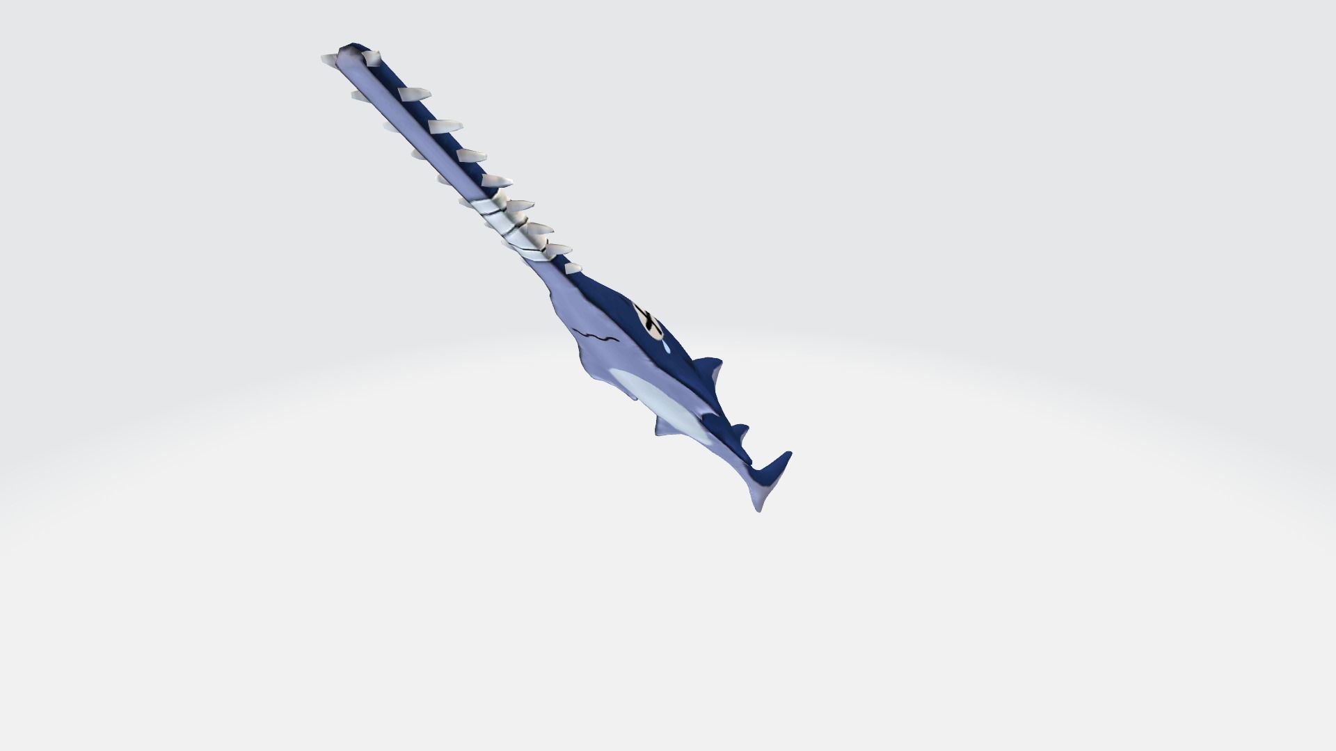 Machete Rifle Game Weapon 18x 3D model_5