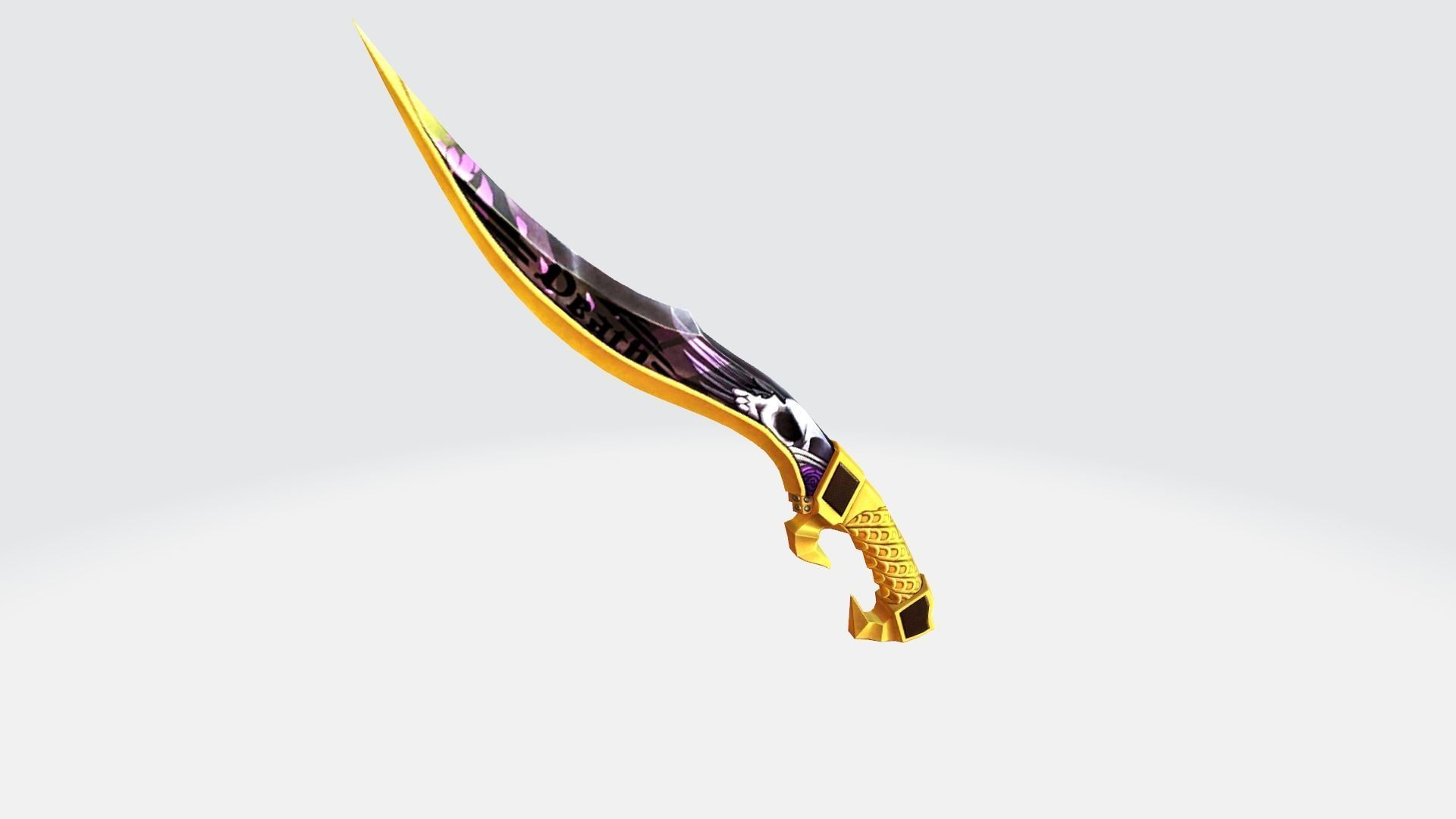 Machete Rifle Game Weapon 18x 3D model_10