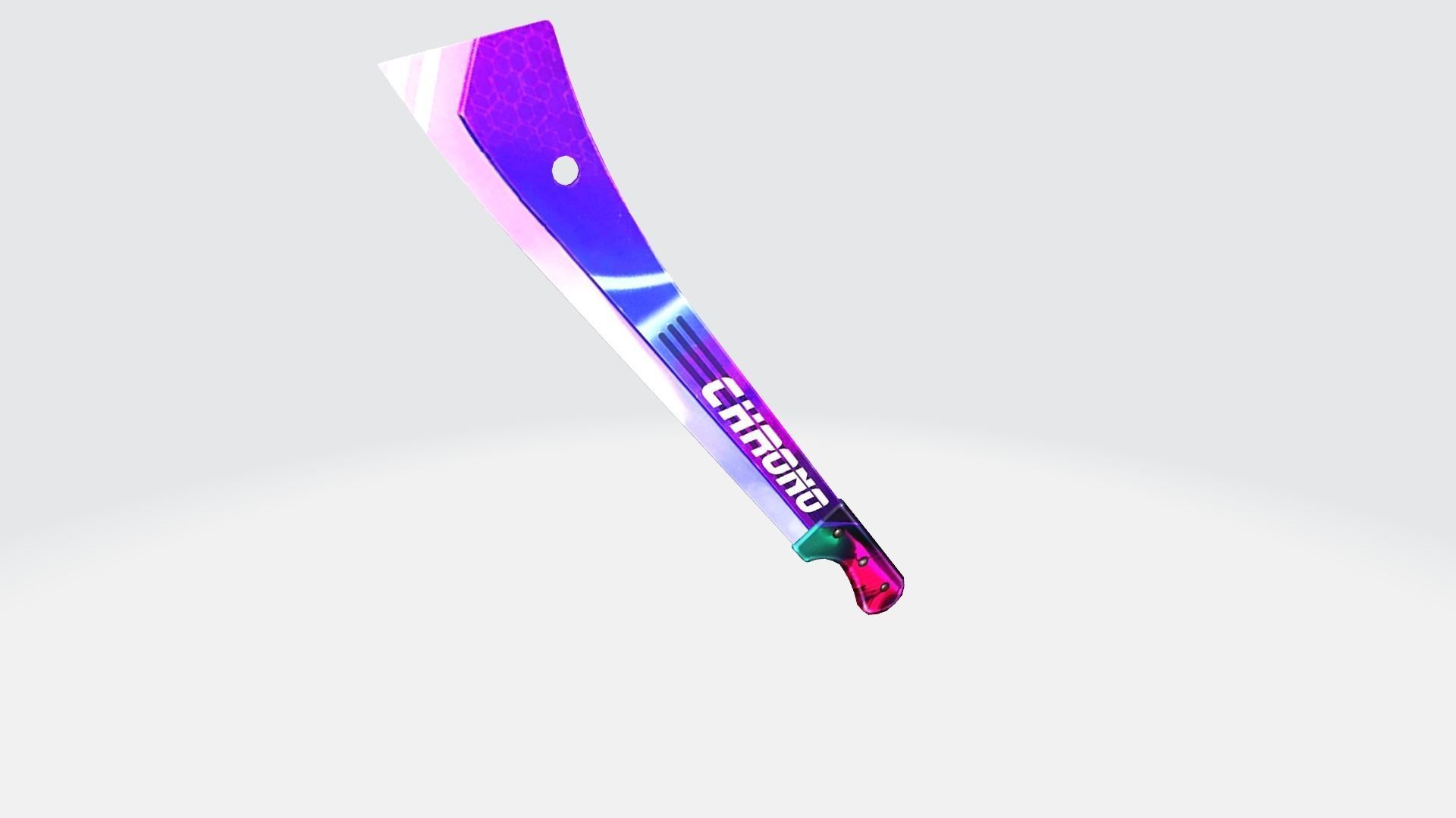 Machete Rifle Game Weapon 18x 3D model_9