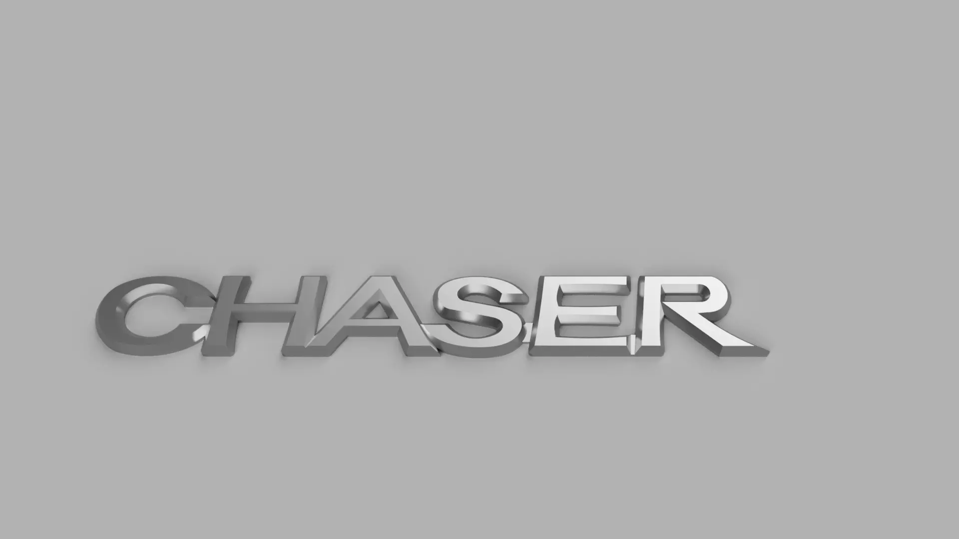 Toyota CHASER logo 3D print model_0