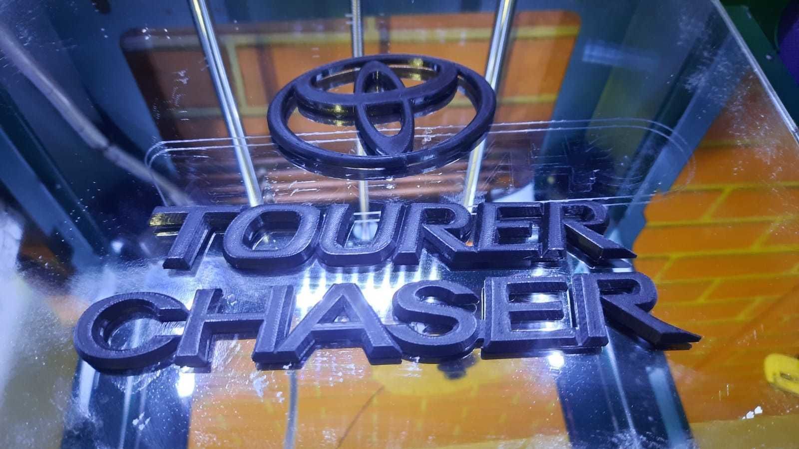 Toyota CHASER logo 3D print model_1