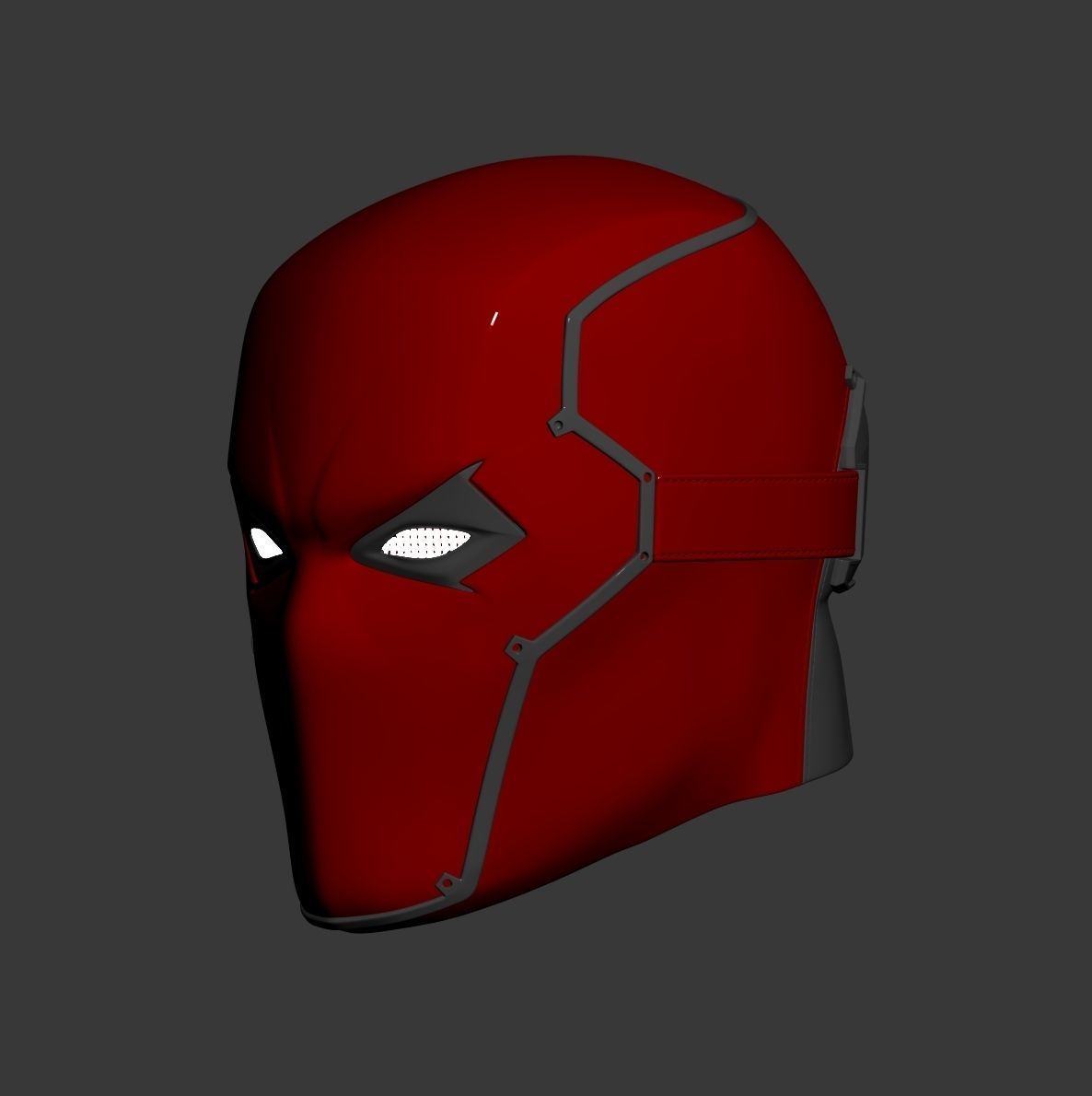 Gotham Knights Red Hood Helmet Mask DC Cosplay 3D print model_3