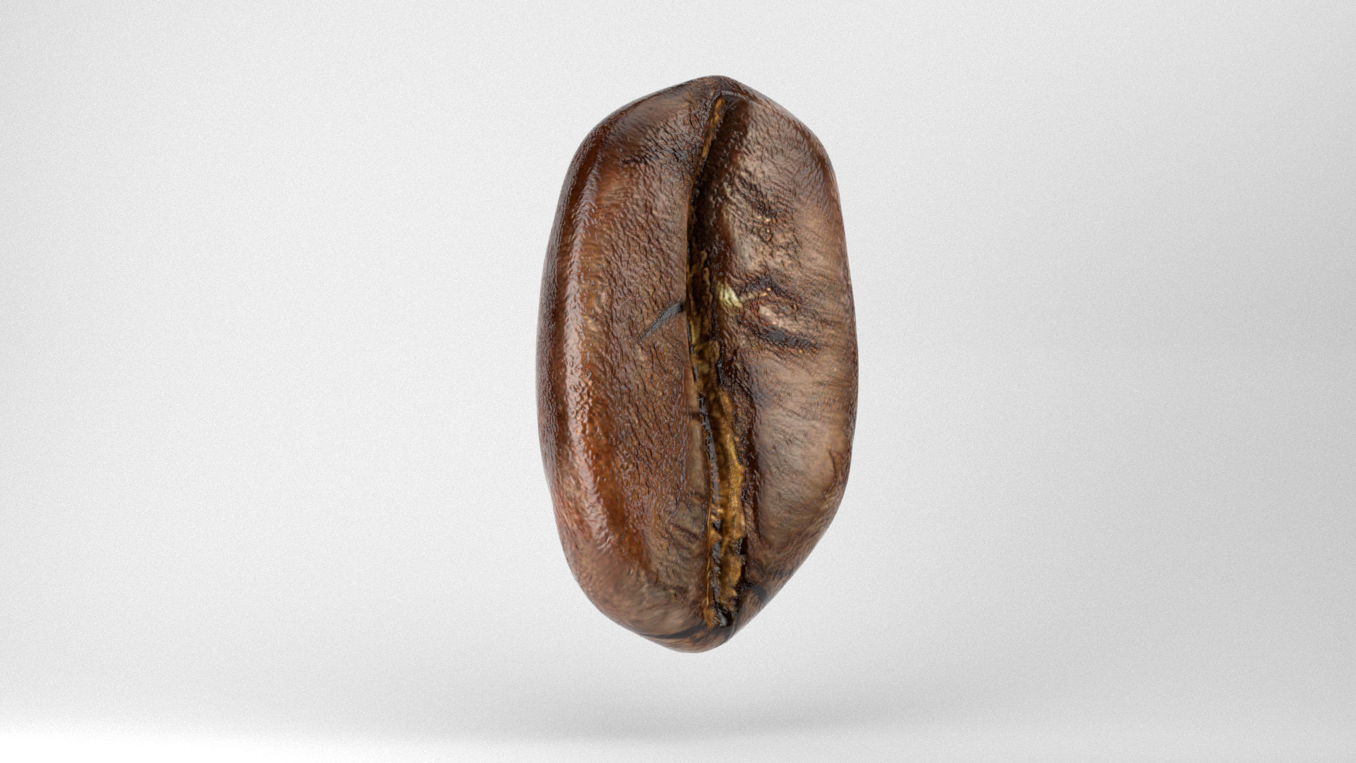 Realistic Coffee Bean 3D model_2